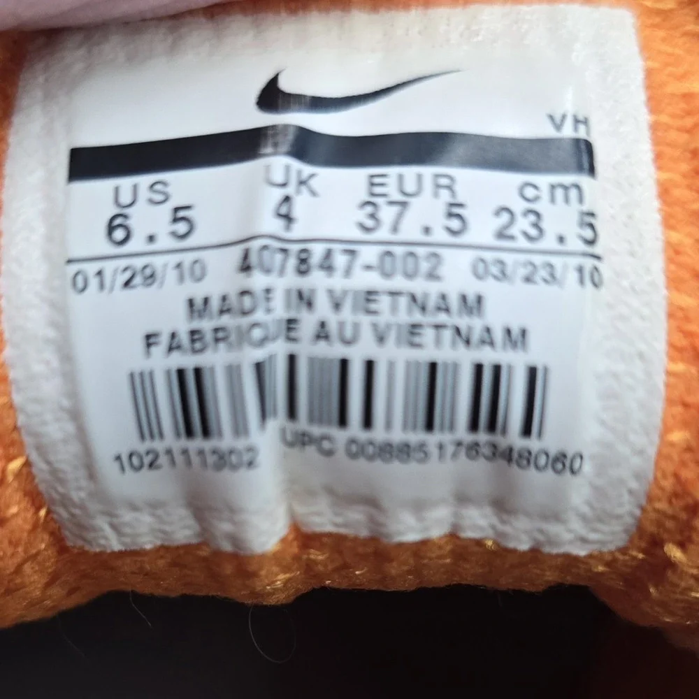 Nike Dual‎ Fusion ST Women's 407847-002 Orange/Silver Running Shoes Size 6.5